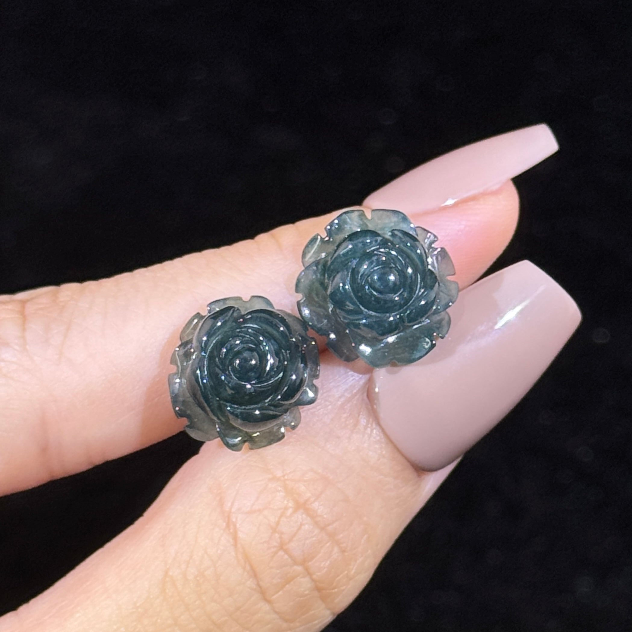 Type A Blueish Green Jade Roses