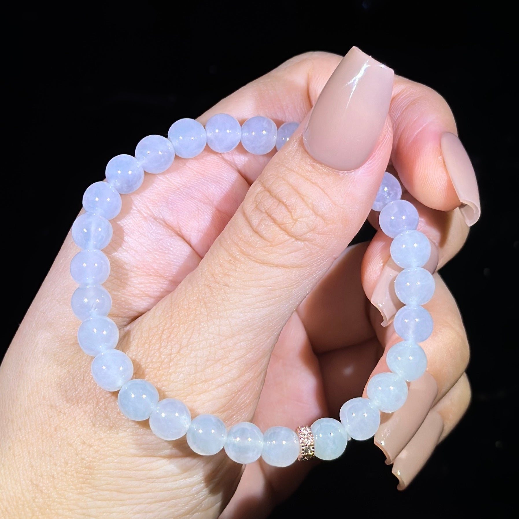 Type A Semi Icy Jade Bracelet