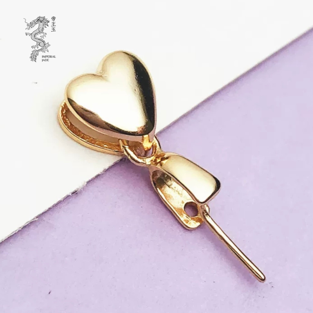 S925 Sliver Heart Shaped Clasp