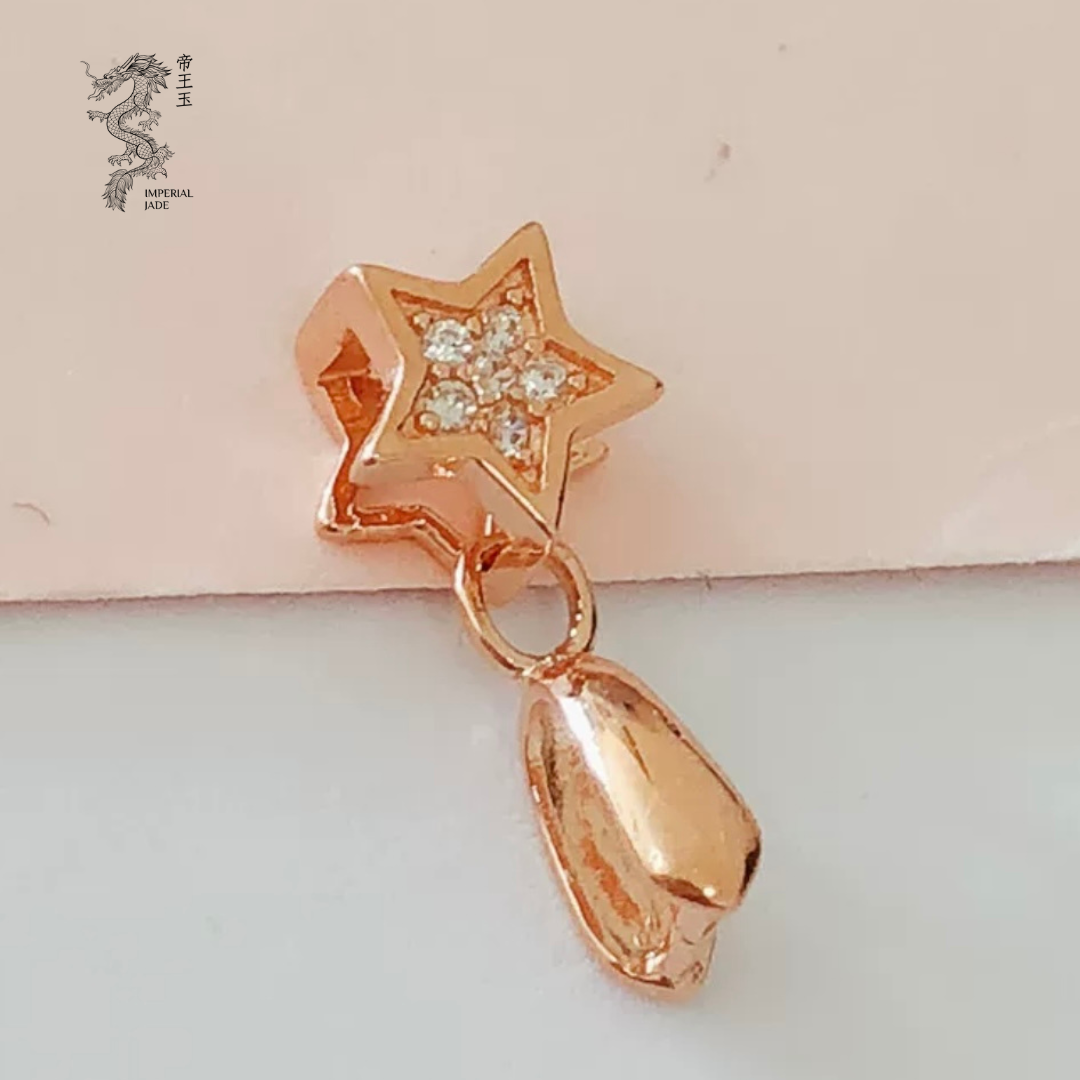 S925 Sliver Bling Star Clasp available in sliver & rose gold