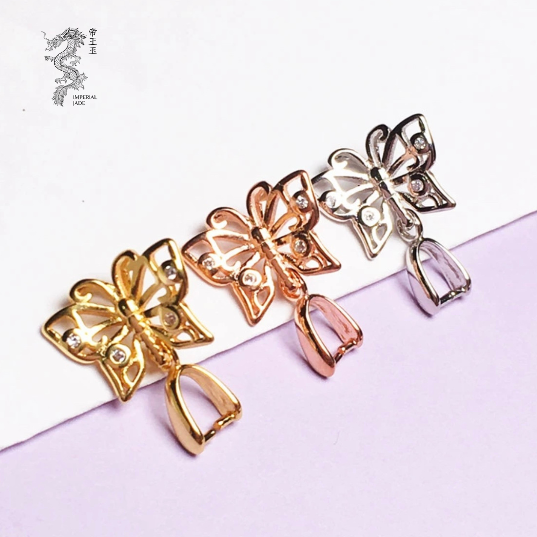 S925 Sliver Butterfly Clasp