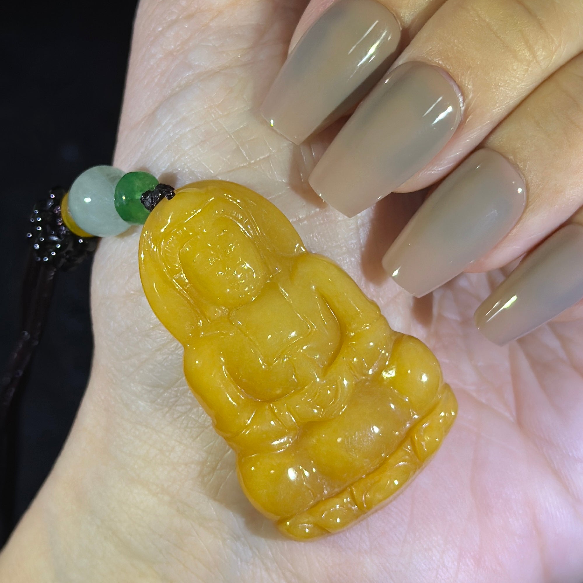 Type A Yellow Jade Guan Yin