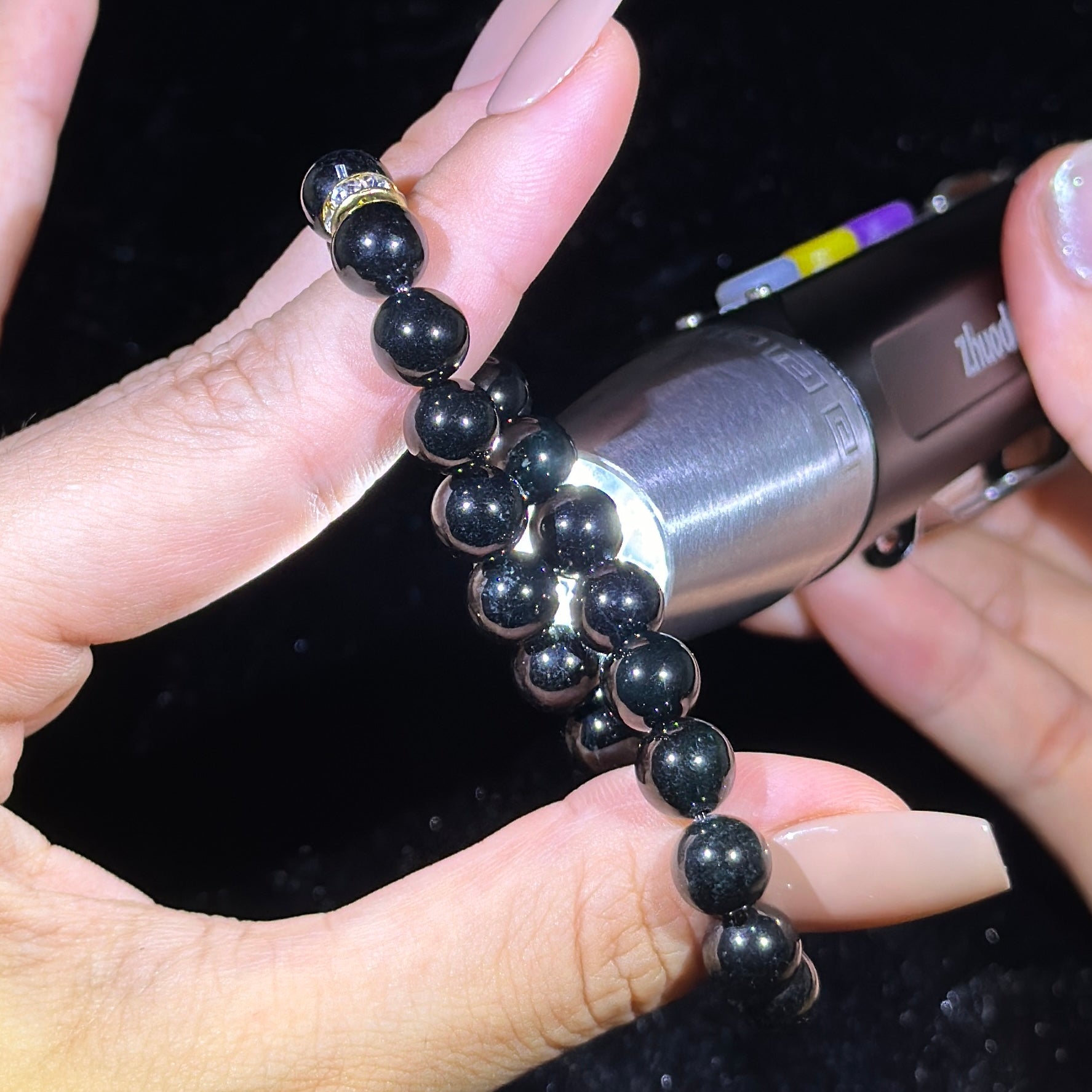 Type A Black Jade Bracelet