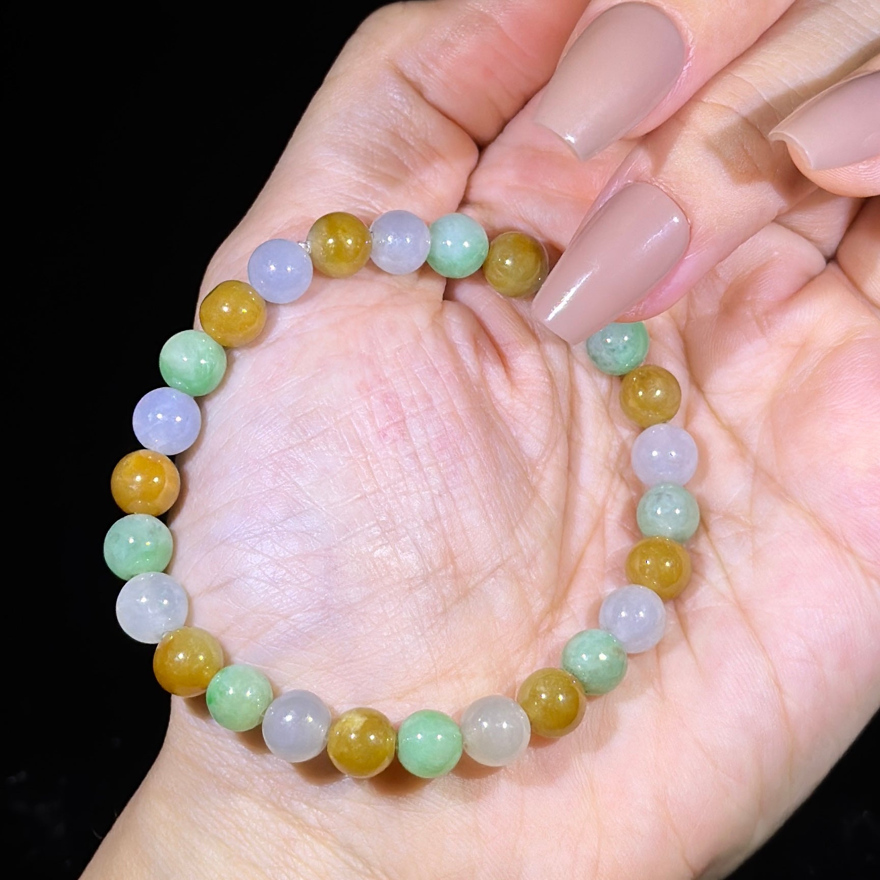 Type A Green & Yellow Jade Bracelet