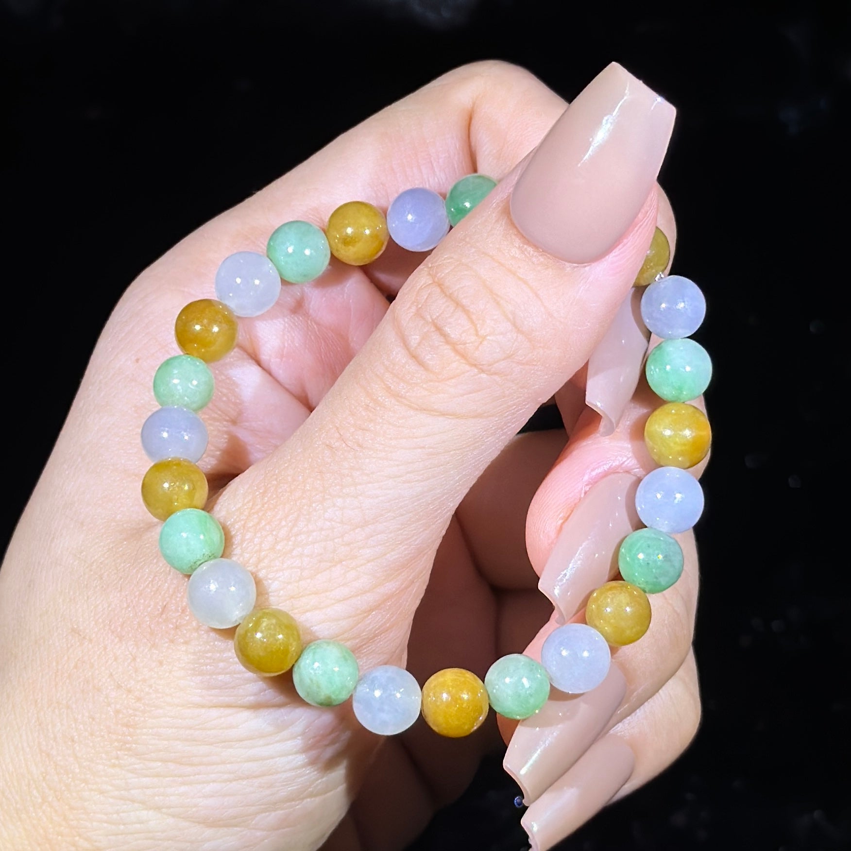 Type A Green & Yellow Jade Bracelet