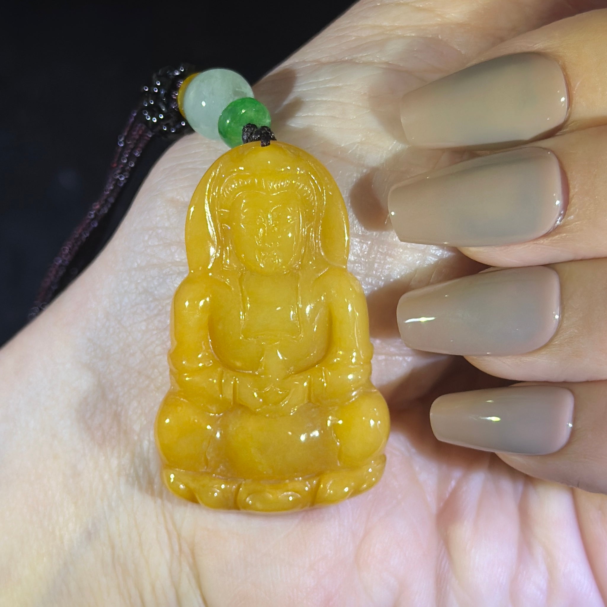 Type A Yellow Jade Guan Yin