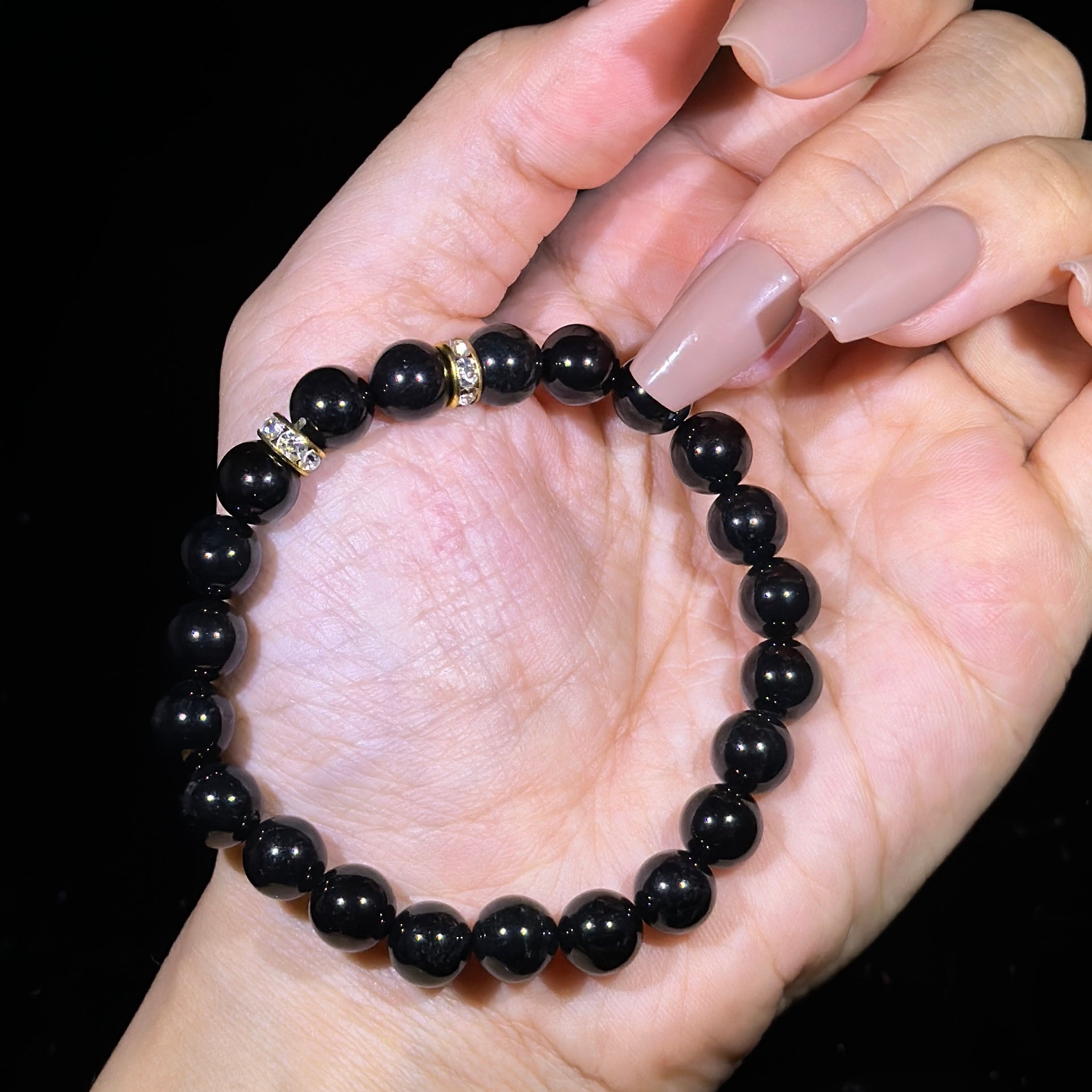 Type A Black Jade Bracelet