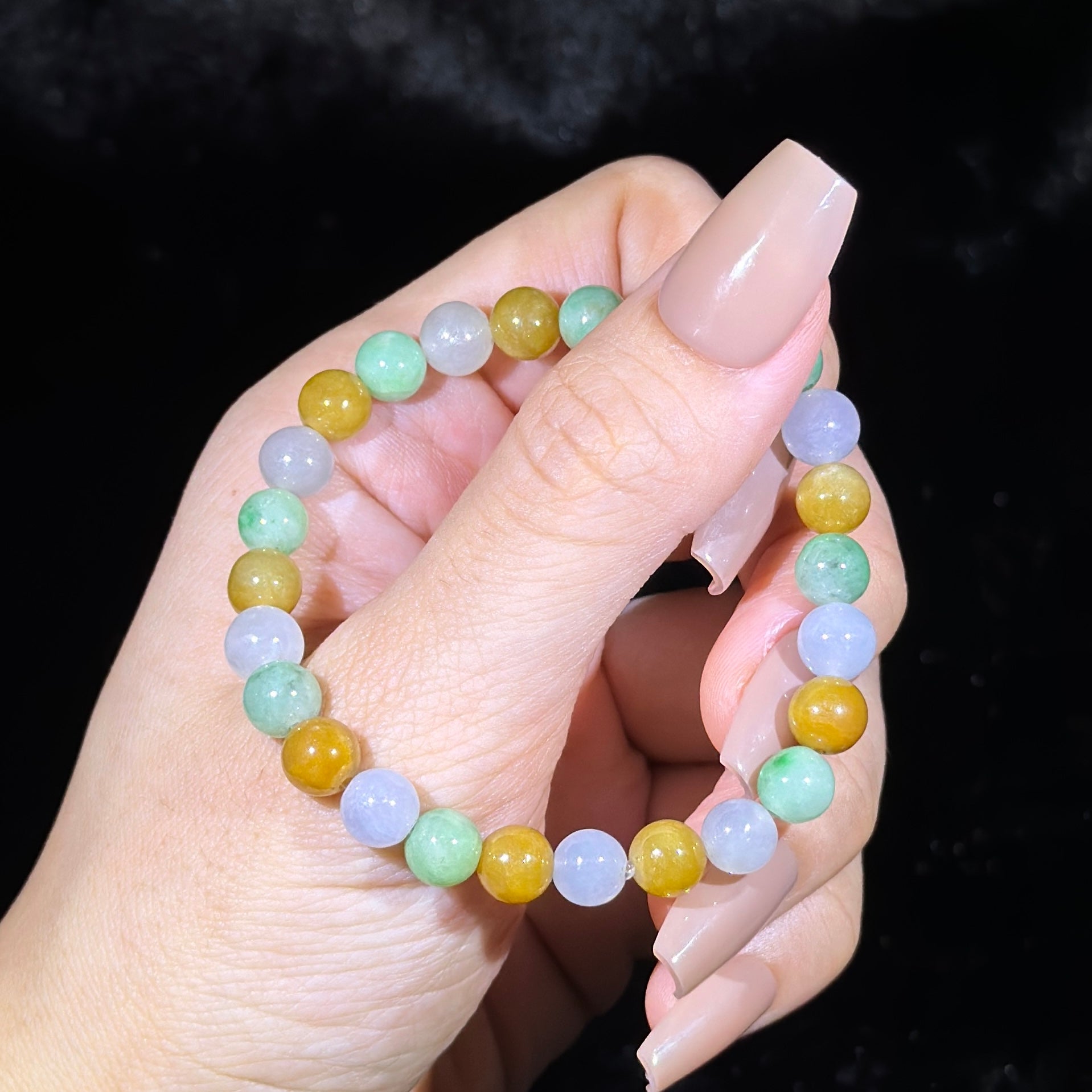 Type A Green & Yellow Jade Bracelet